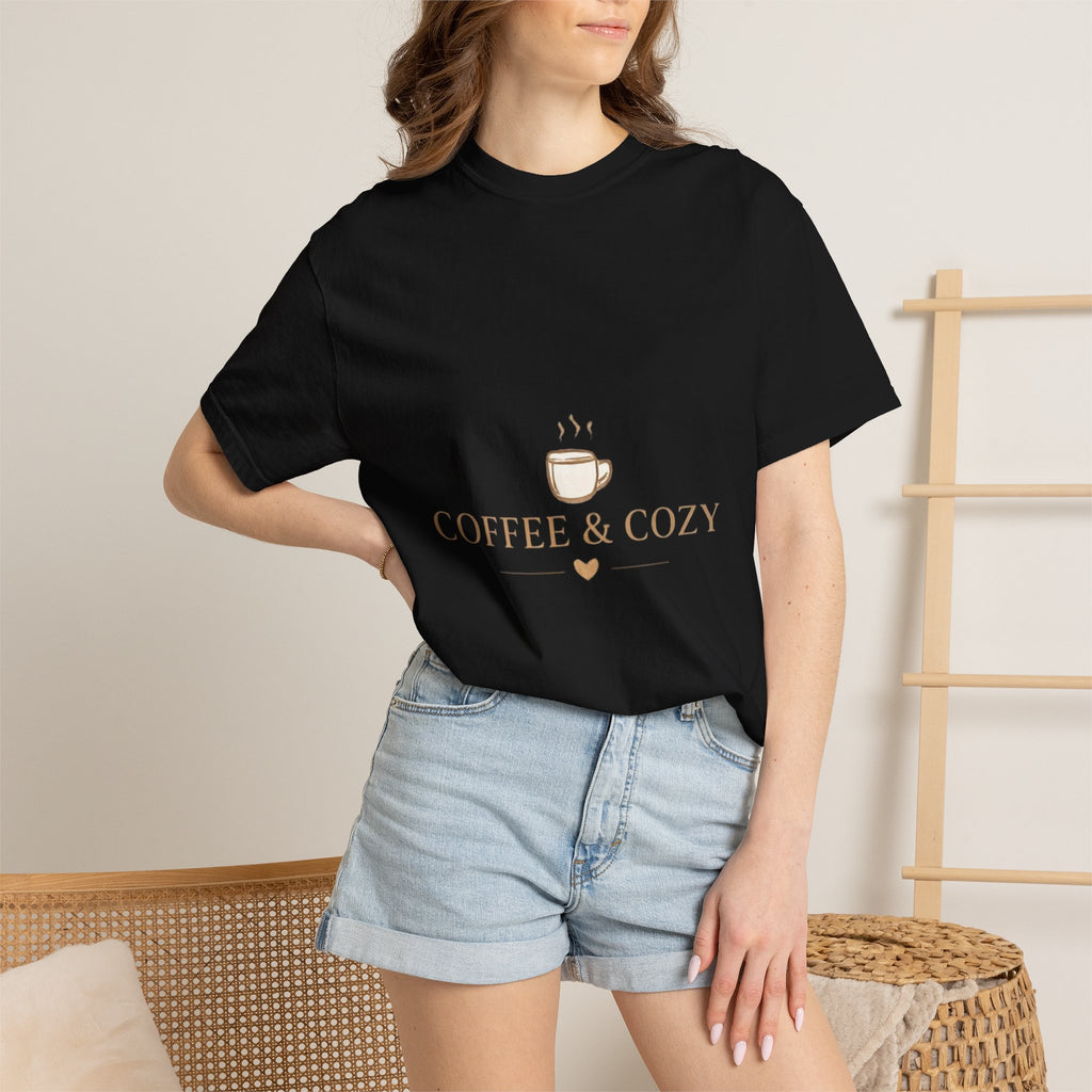 Coffee & Cozy Tee — Minimal Coffee Cup Graphic T-Shirt