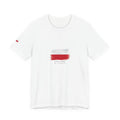 Poland Flag Brushstroke T-Shirt — Poland My Country Graphic Tee