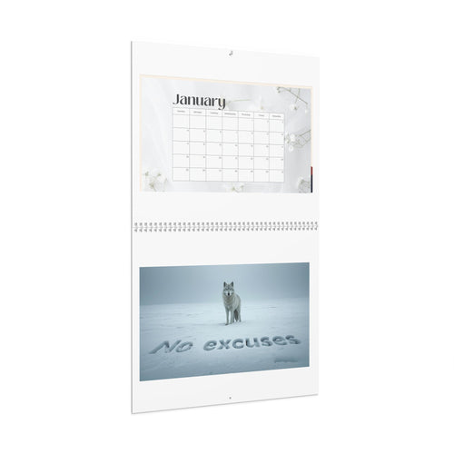 Blank Wall Calendar | Blank Monthly Wall Calendar, Spiral-Bound Poster Calendar