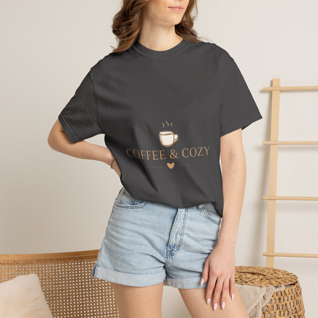 Coffee & Cozy Tee — Minimal Coffee Cup Graphic T-Shirt