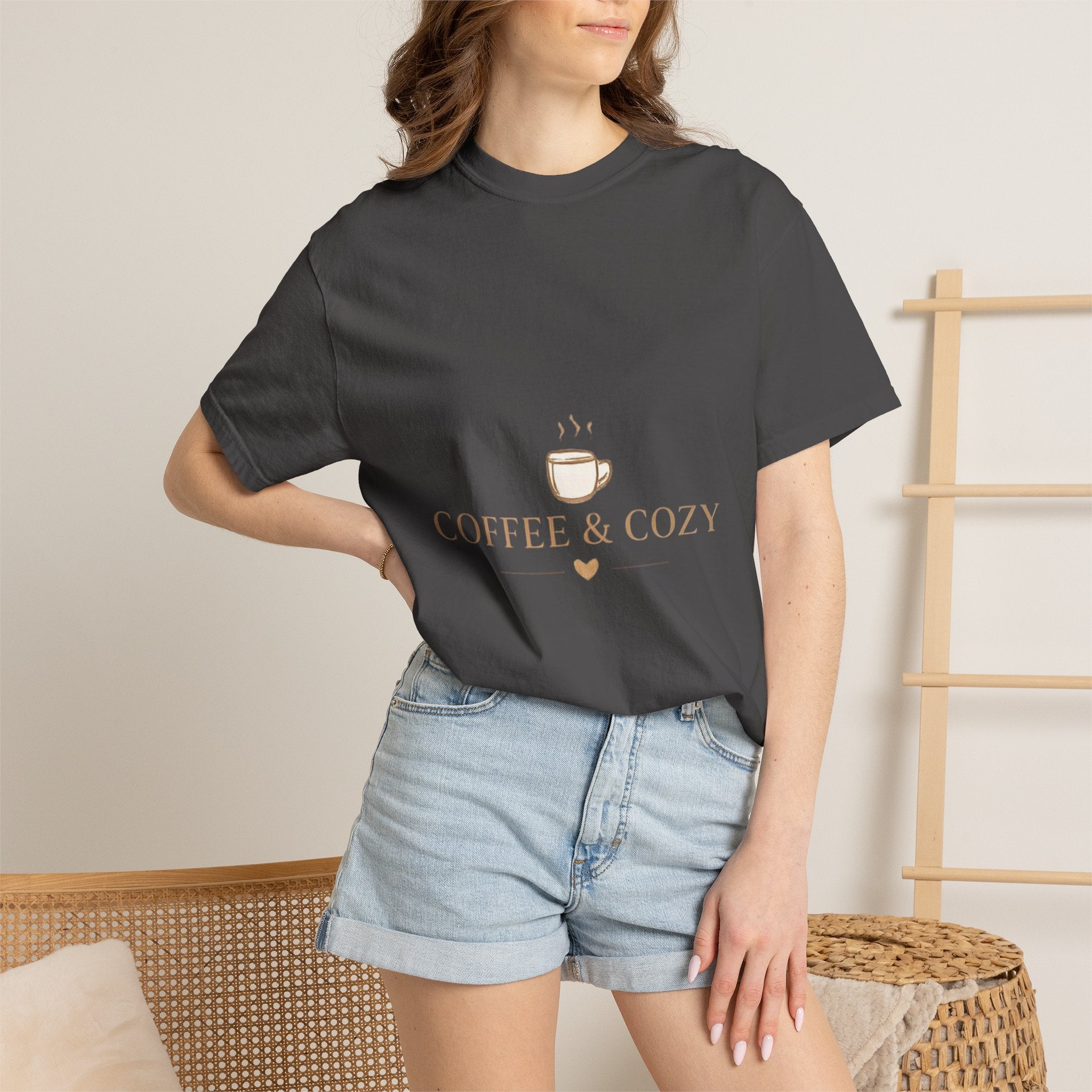 Coffee & Cozy Tee — Minimal Coffee Cup Graphic T-Shirt