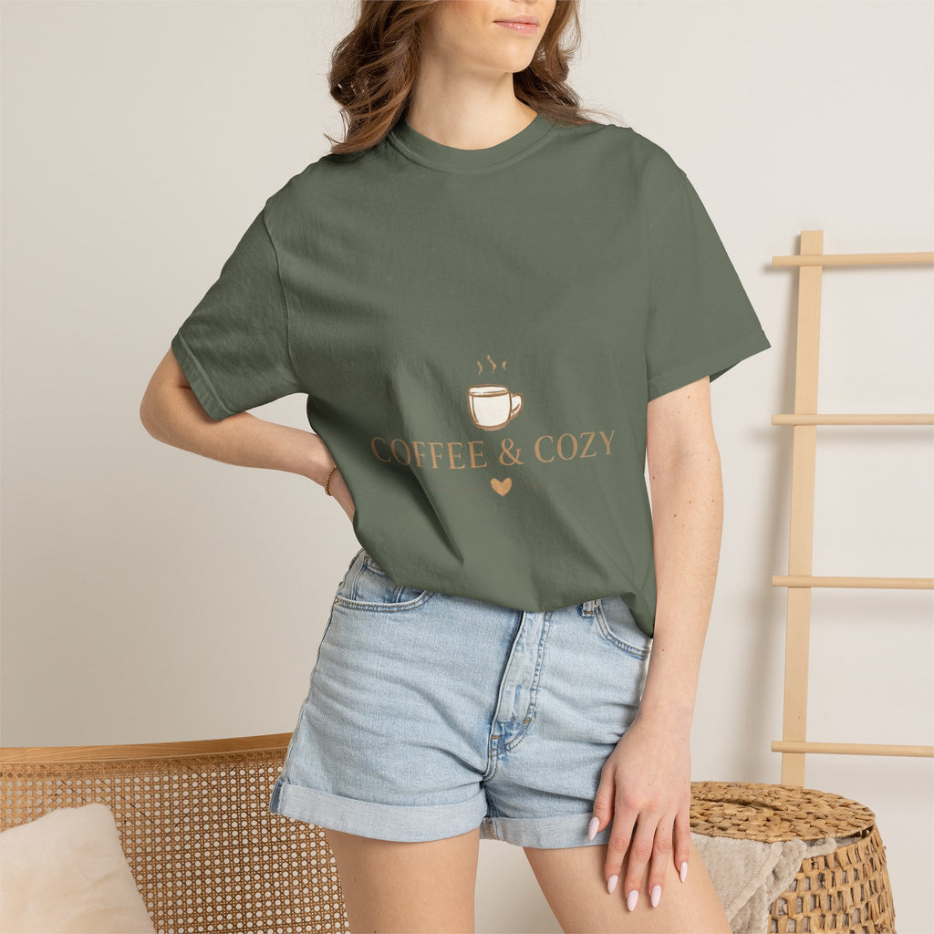 Coffee & Cozy Tee — Minimal Coffee Cup Graphic T-Shirt