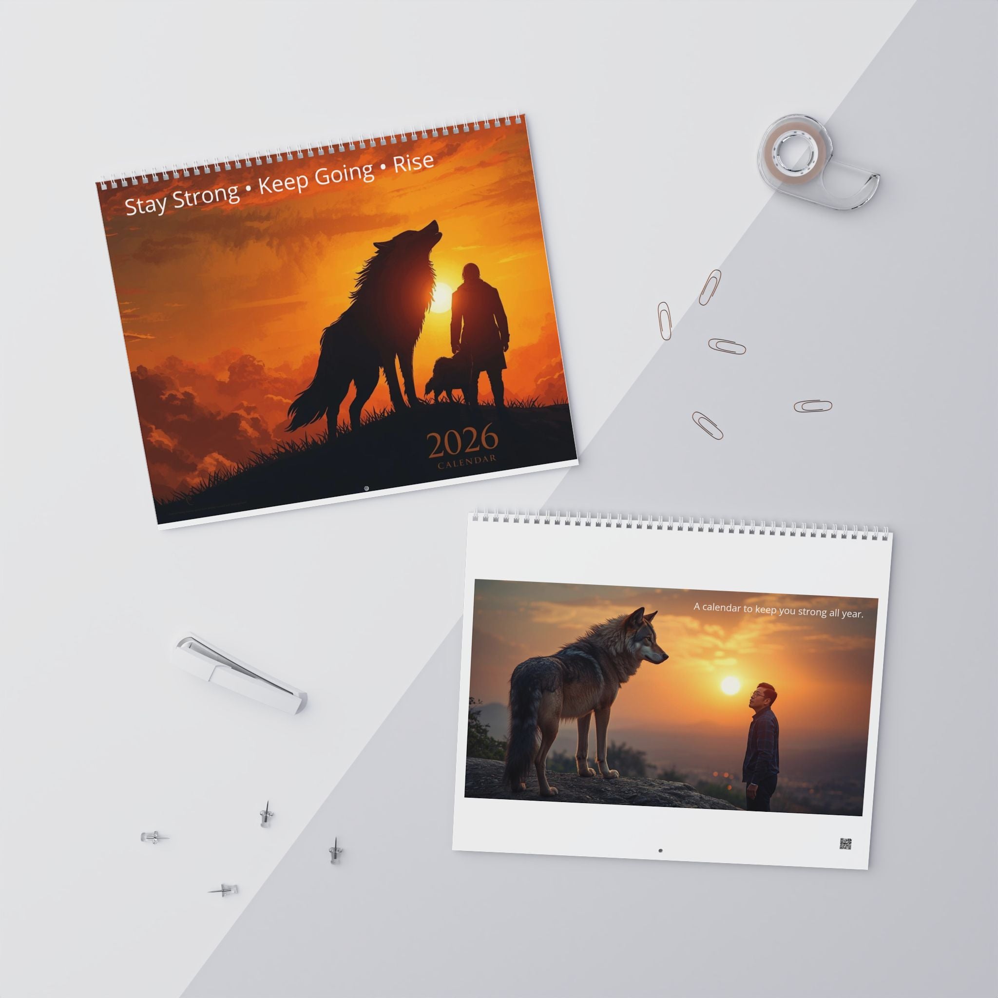 Blank Wall Calendar | Blank Monthly Wall Calendar, Spiral-Bound Poster Calendar