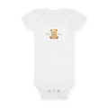 Cute Teddy Bear Baby Short Sleeve Onesie® | 'Baby Bear' Text