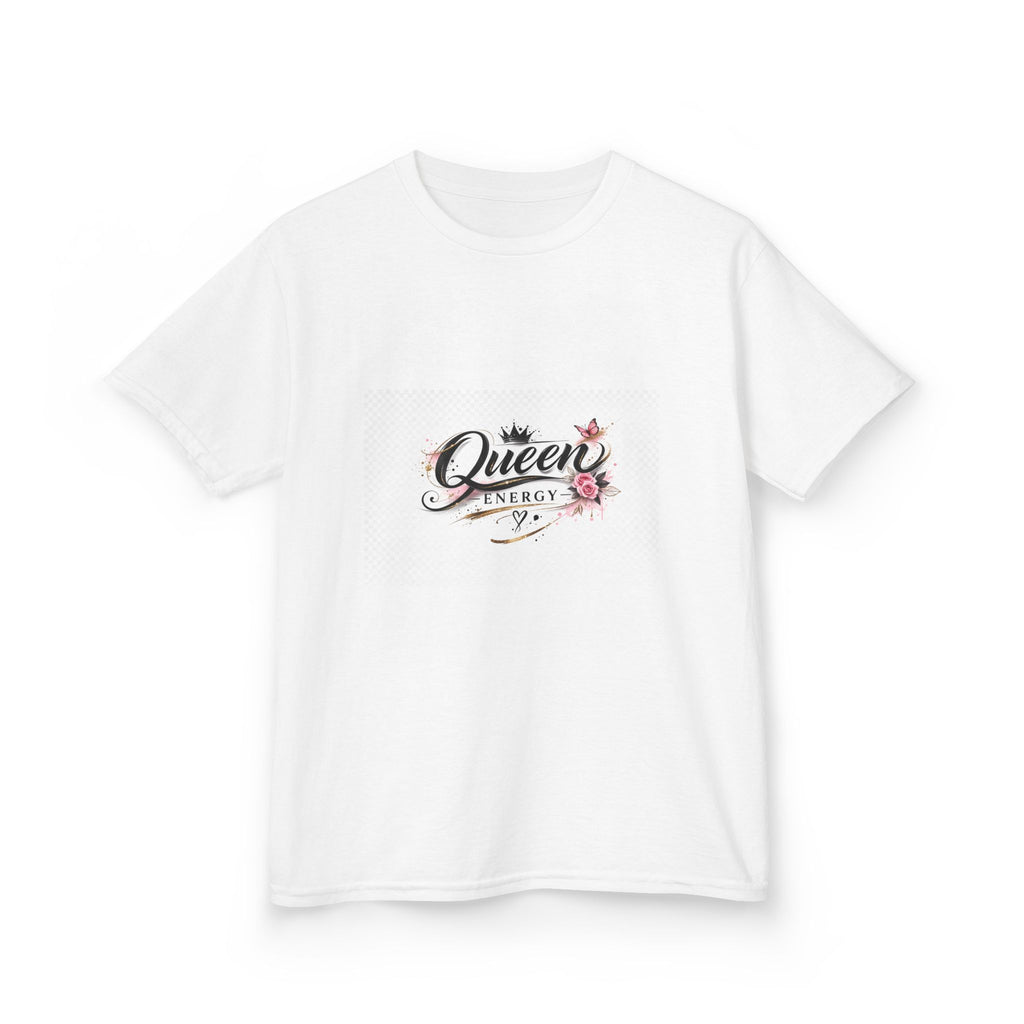 Kids T-Shirt — "Queen Energy" Floral Graphic Tee