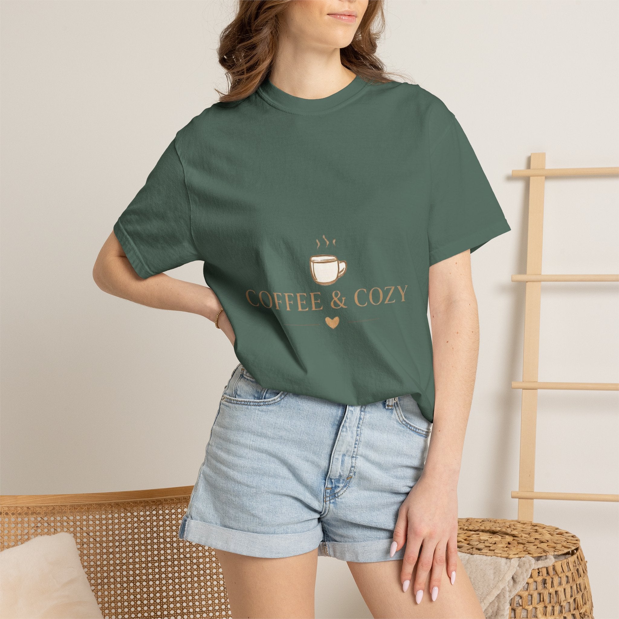 Coffee & Cozy Tee — Minimal Coffee Cup Graphic T-Shirt