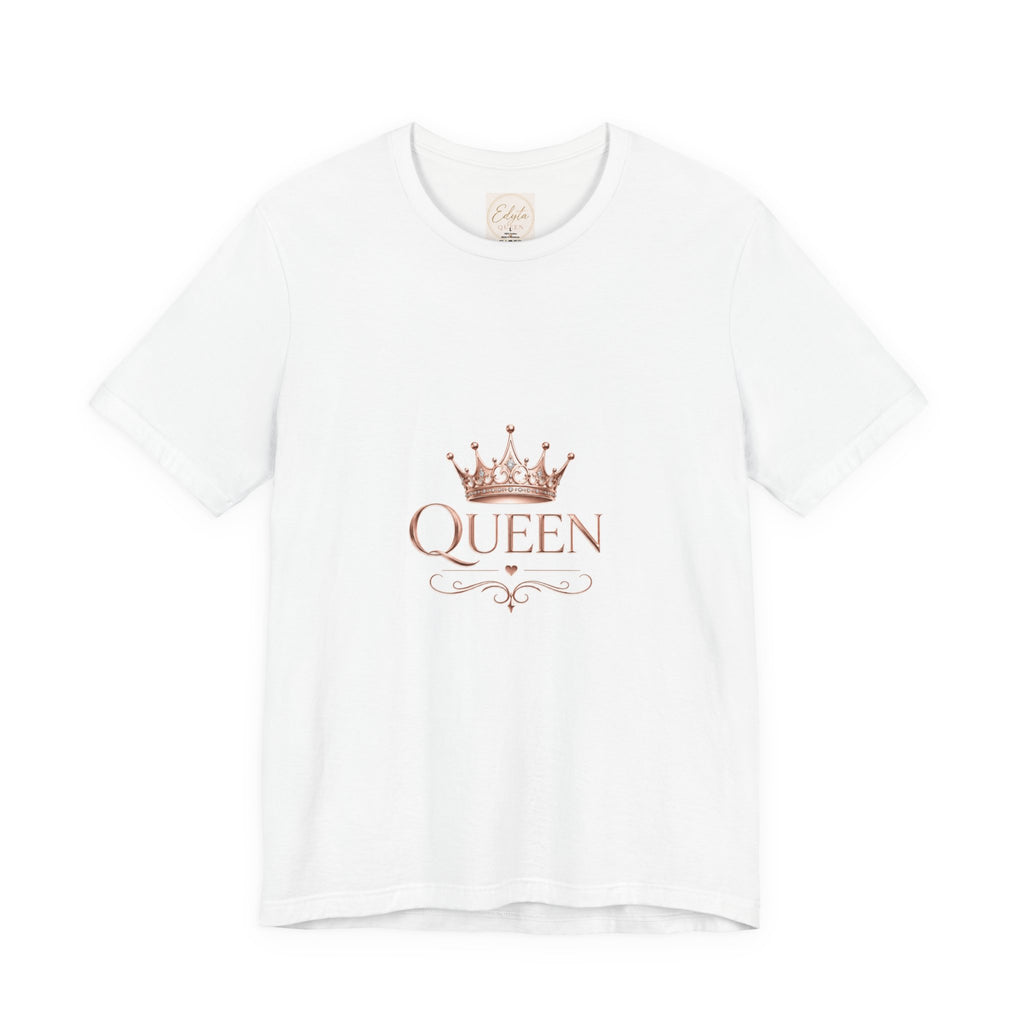 Queen Crown T-Shirt — Rose Gold Regal Graphic Tee