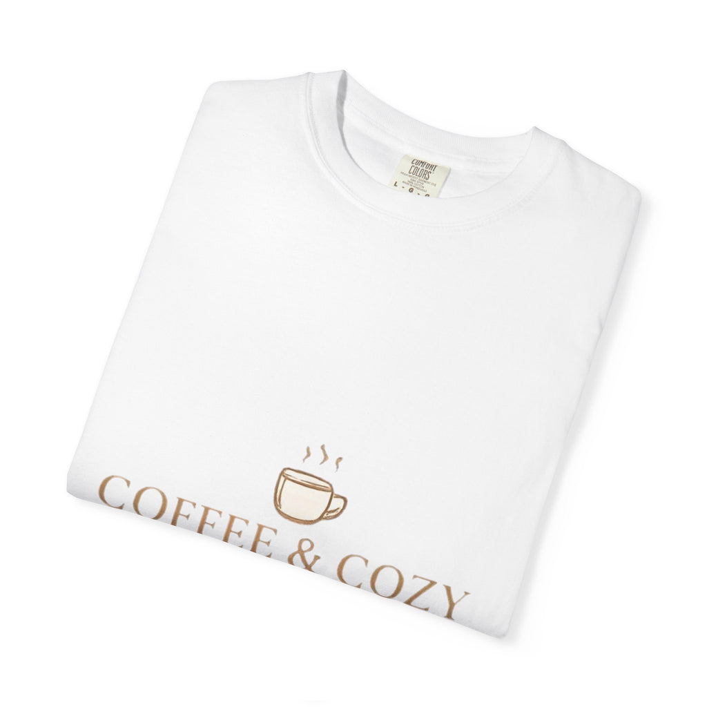 Coffee & Cozy Tee — Minimal Coffee Cup Graphic T-Shirt