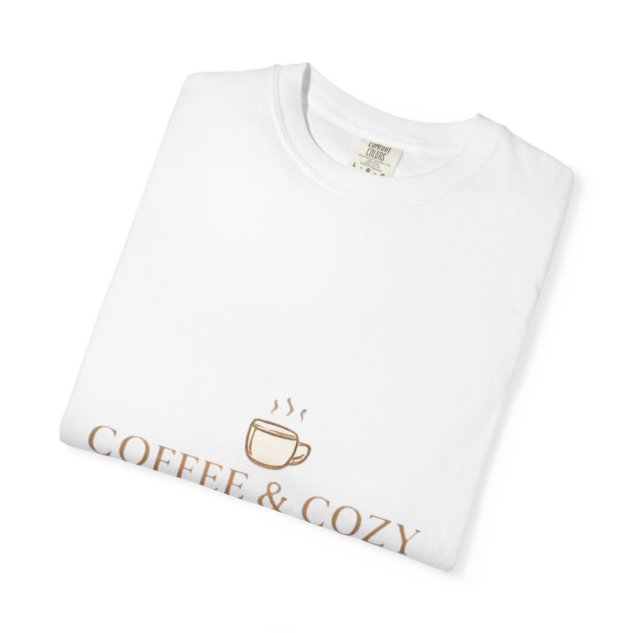 Coffee & Cozy Tee — Minimal Coffee Cup Graphic T-Shirt