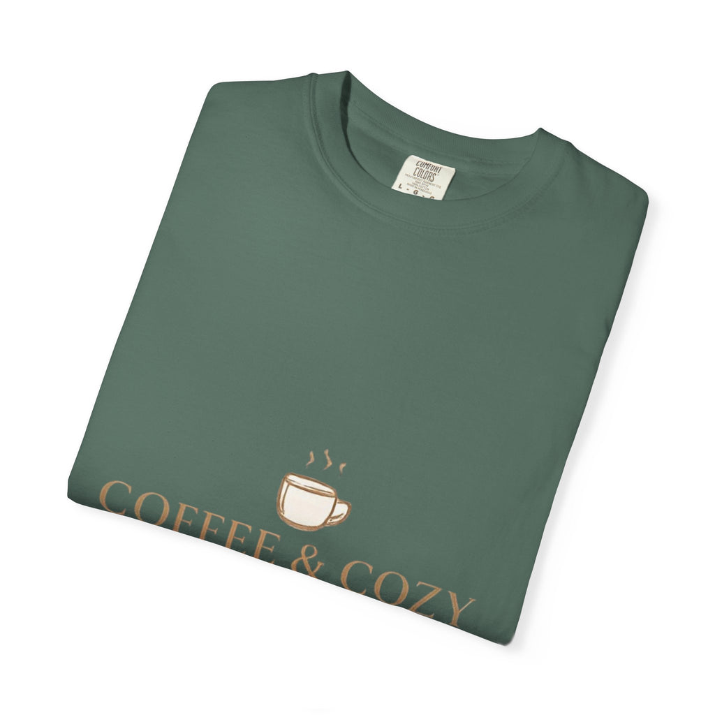 Coffee & Cozy Tee — Minimal Coffee Cup Graphic T-Shirt