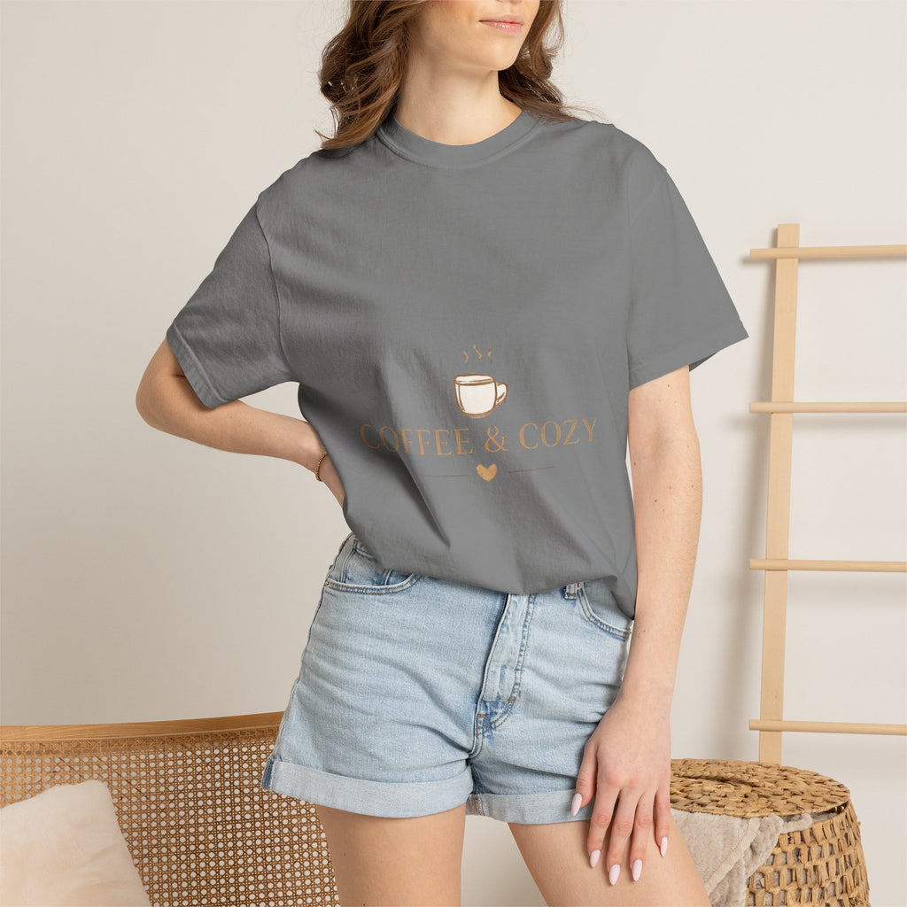 Coffee & Cozy Tee — Minimal Coffee Cup Graphic T-Shirt