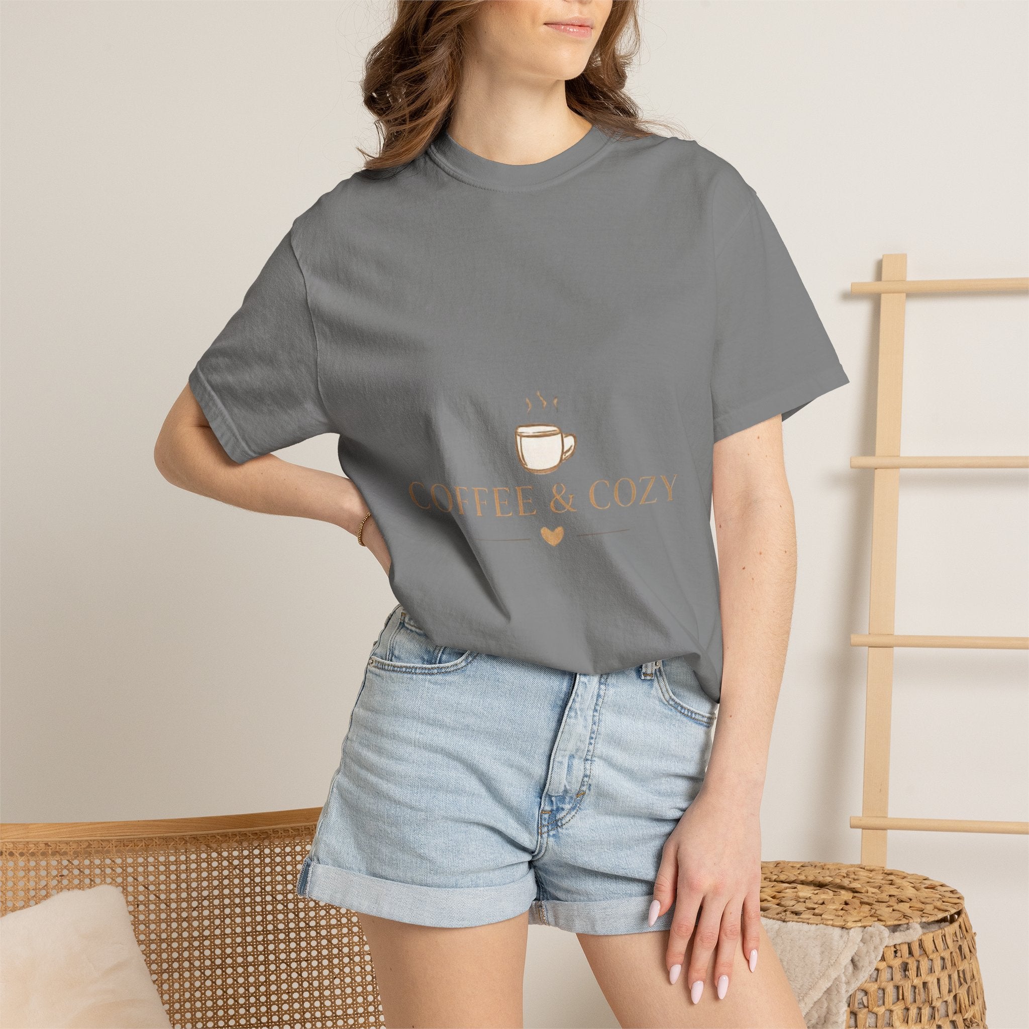 Coffee & Cozy Tee — Minimal Coffee Cup Graphic T-Shirt