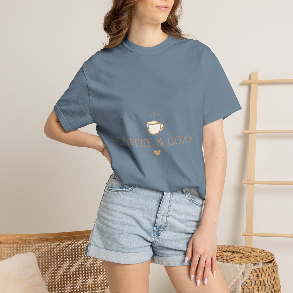 Coffee & Cozy Tee — Minimal Coffee Cup Graphic T-Shirt