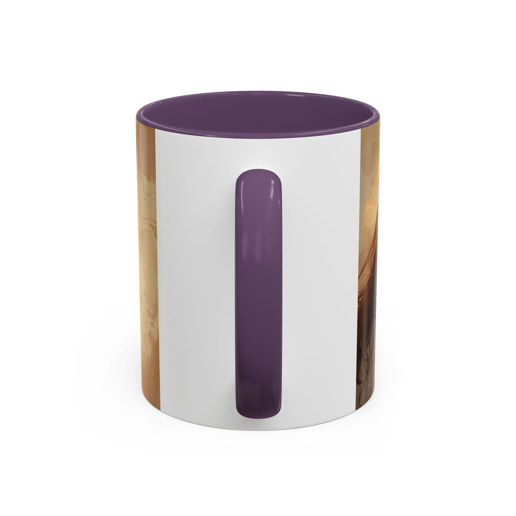 Best Mom Ever Accent Coffee Mug | Mother's Day Mom and Child Illustration