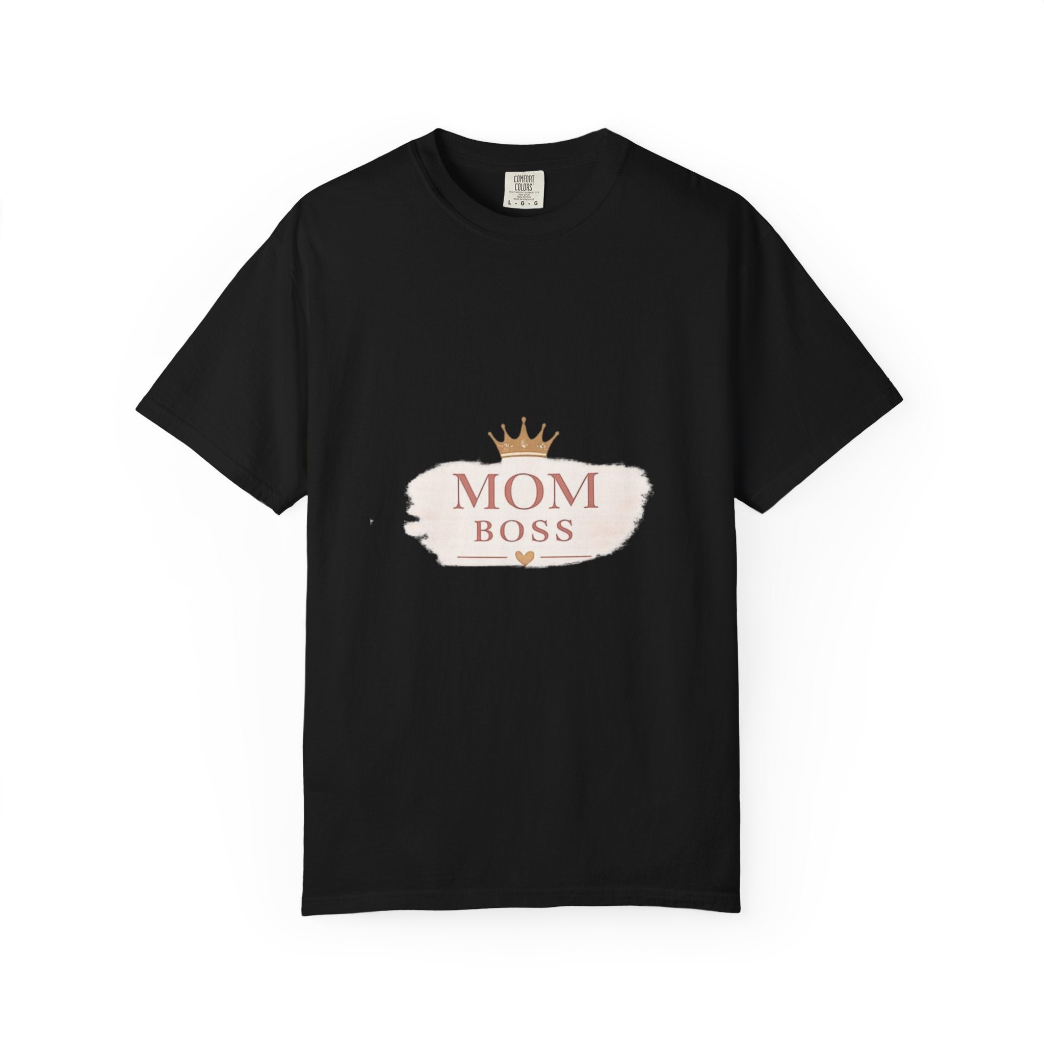 Mom Boss T-Shirt – Feminine Crown Graphic Tee for Mothers | Mother's Day Gift
