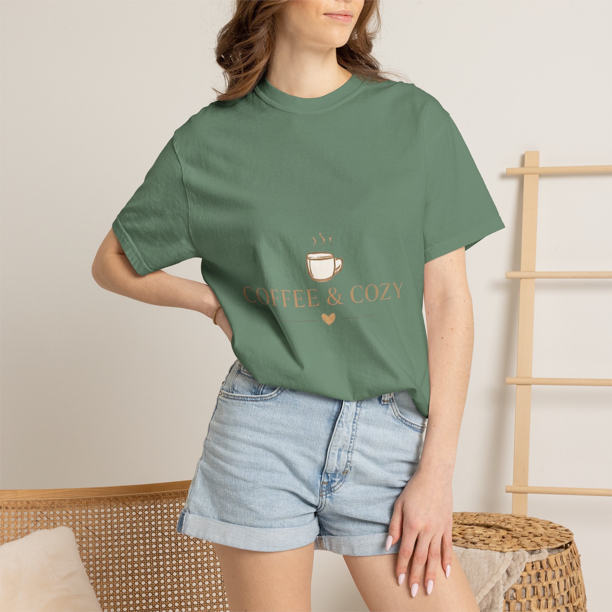Coffee & Cozy Tee — Minimal Coffee Cup Graphic T-Shirt