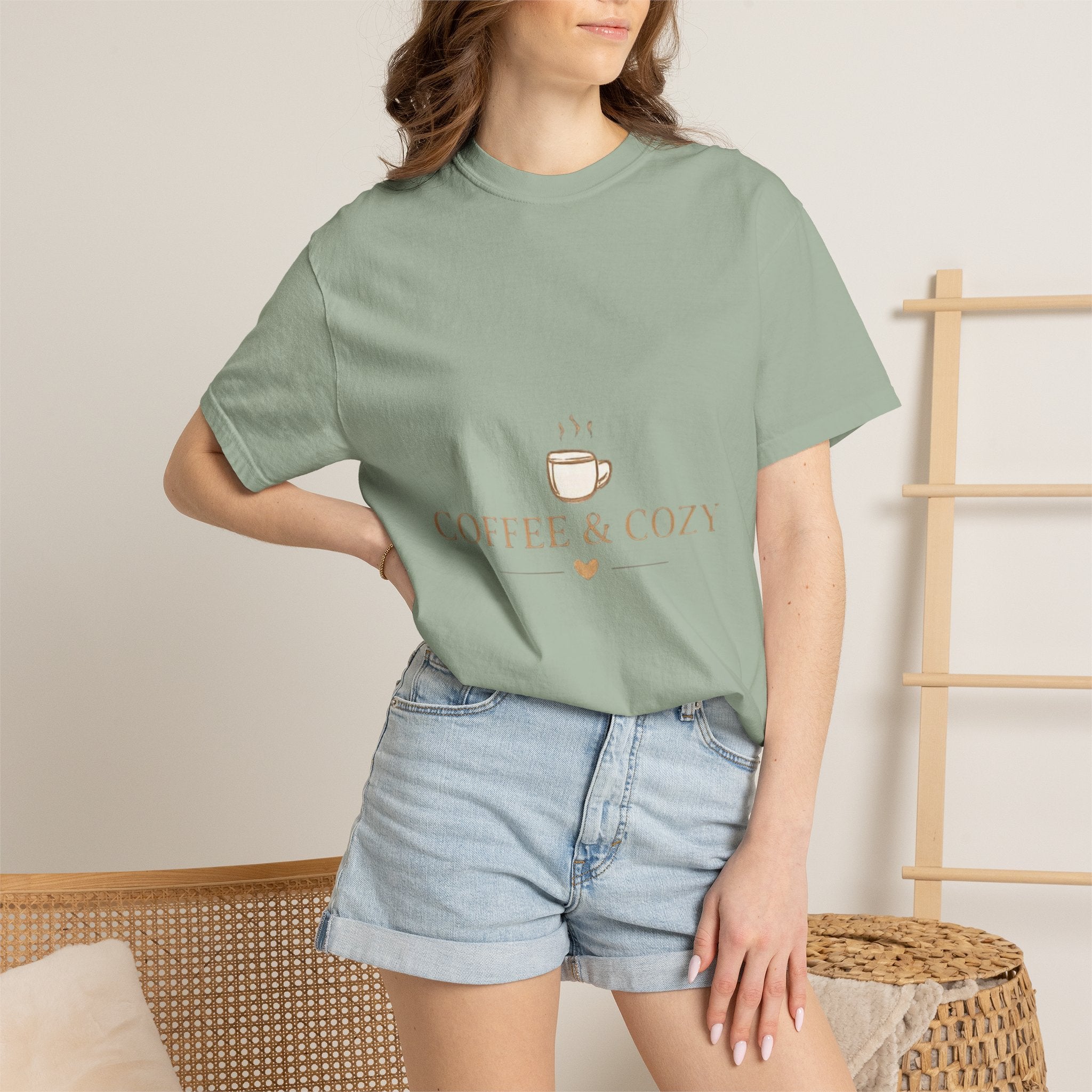 Coffee & Cozy Tee — Minimal Coffee Cup Graphic T-Shirt