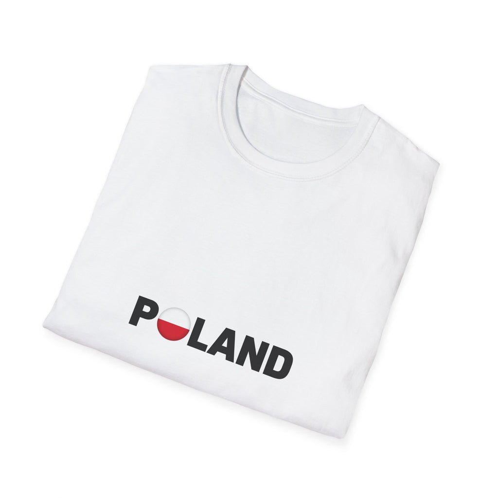 Poland Flag Text T-Shirt — Minimal Polish Pride Tee
