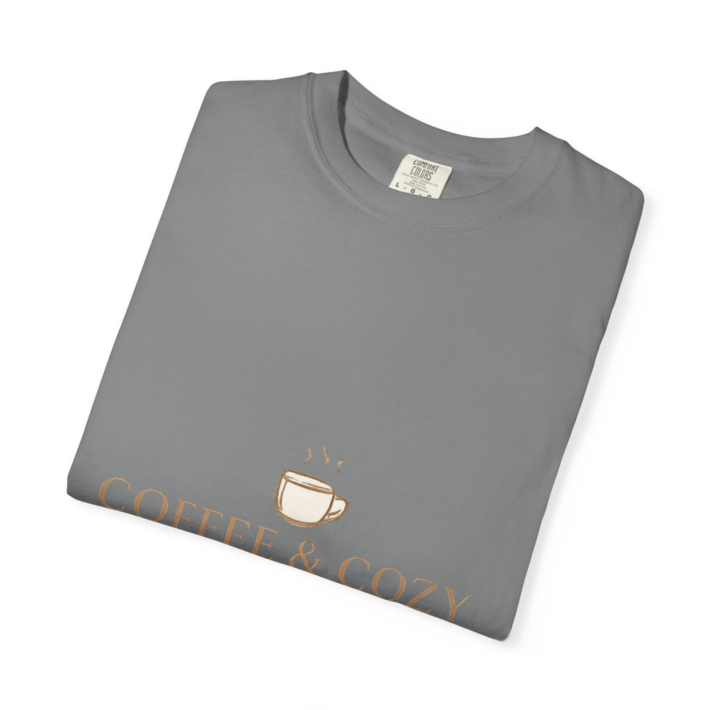 Coffee & Cozy Tee — Minimal Coffee Cup Graphic T-Shirt