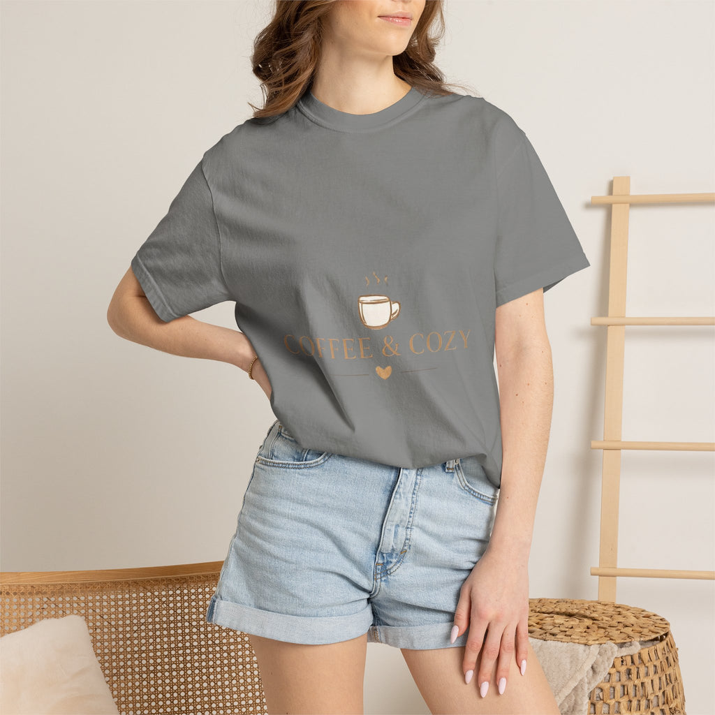 Coffee & Cozy Tee — Minimal Coffee Cup Graphic T-Shirt