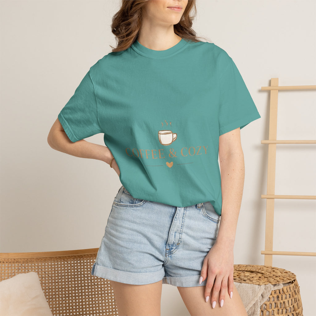 Coffee & Cozy Tee — Minimal Coffee Cup Graphic T-Shirt