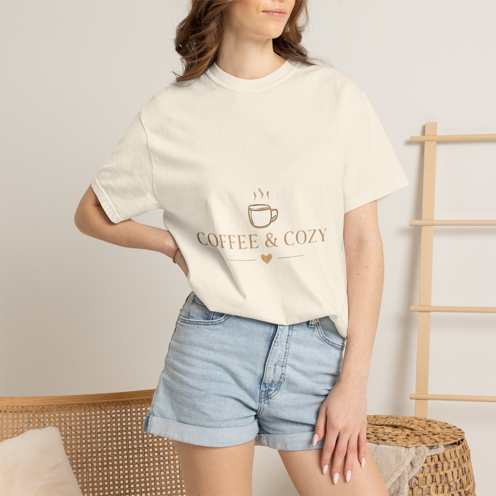 Coffee & Cozy Tee — Minimal Coffee Cup Graphic T-Shirt